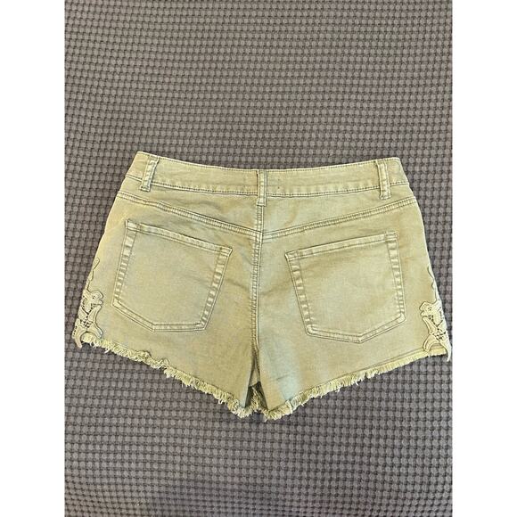 Altar’d State Lace Shorts | Womens Olive Green Shorts‎ | Size 29 - Picture 3 of 9